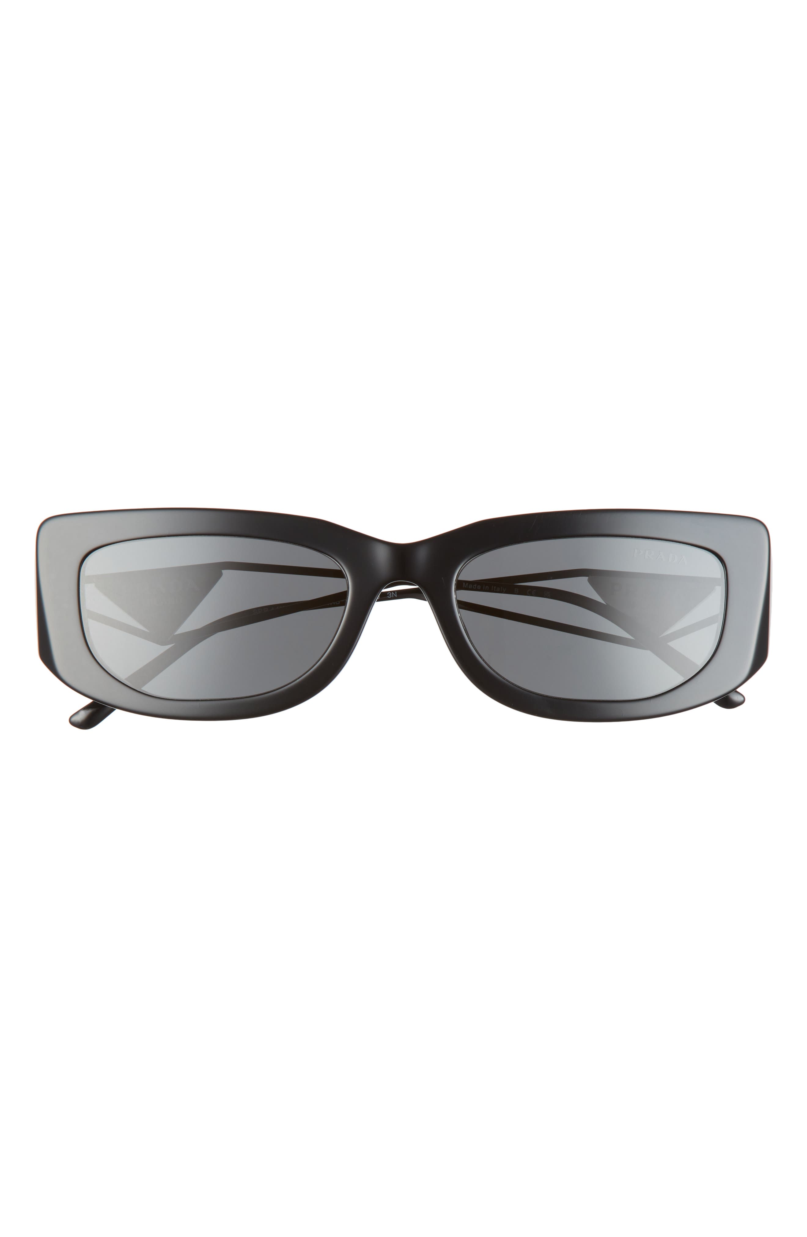 EAN 8056597627375 product image for Prada 53mm Rectangular Sunglasses in Black at Nordstrom | upcitemdb.com