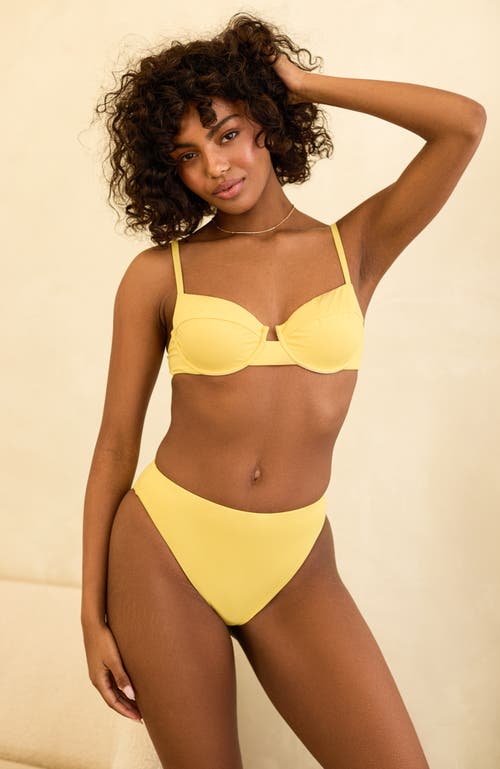 Dippin Daisys Gigi Underwire Bikini Top In Sunshine