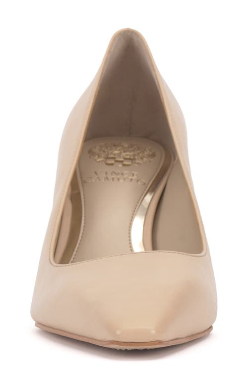 Shop Vince Camuto Sabrily Square Toe Pump In Soft Buff