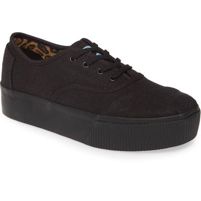 Toms Cordones Boardwalk Sneaker, Black