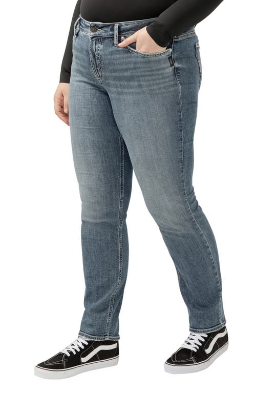 Shop Silver Jeans Co. Suki Straight Leg Jeans In Indigo