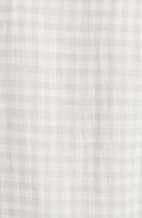 Rails Fairfax Gingham Relaxed Fit Short Sleeve Button-up Shirt In Grey Gingham Melange