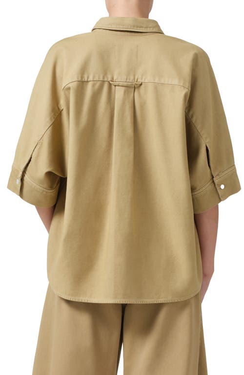 Citizen Of Humanity Citizens Of Humanity Claire Origami Twill Button-up Shirt In Heirloom