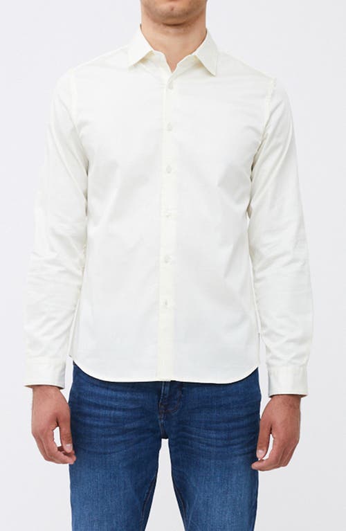Poplin Button-Up Shirt in White