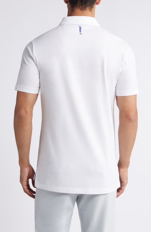 Shop Johnnie-o Linxter Cotton & Lyocell Blend Golf Polo In White