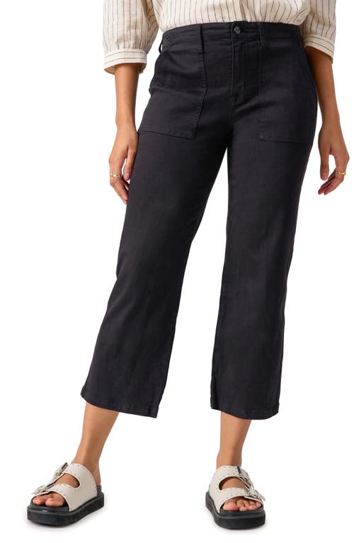 Sanctuary Vacation Crop Straight Leg Cotton Blend Pants at Nordstrom,