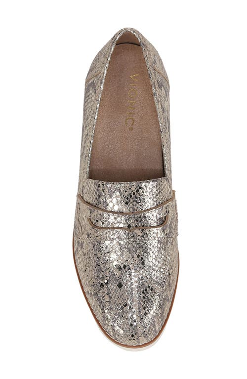 Shop Vionic Cheryl Ii Lug Penny Loafer In Gold