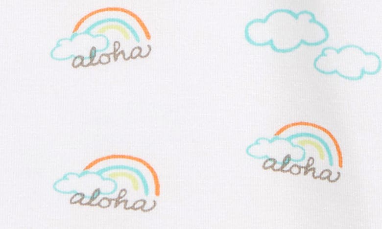 Coco Moon Aloha Bodysuit In Multi White