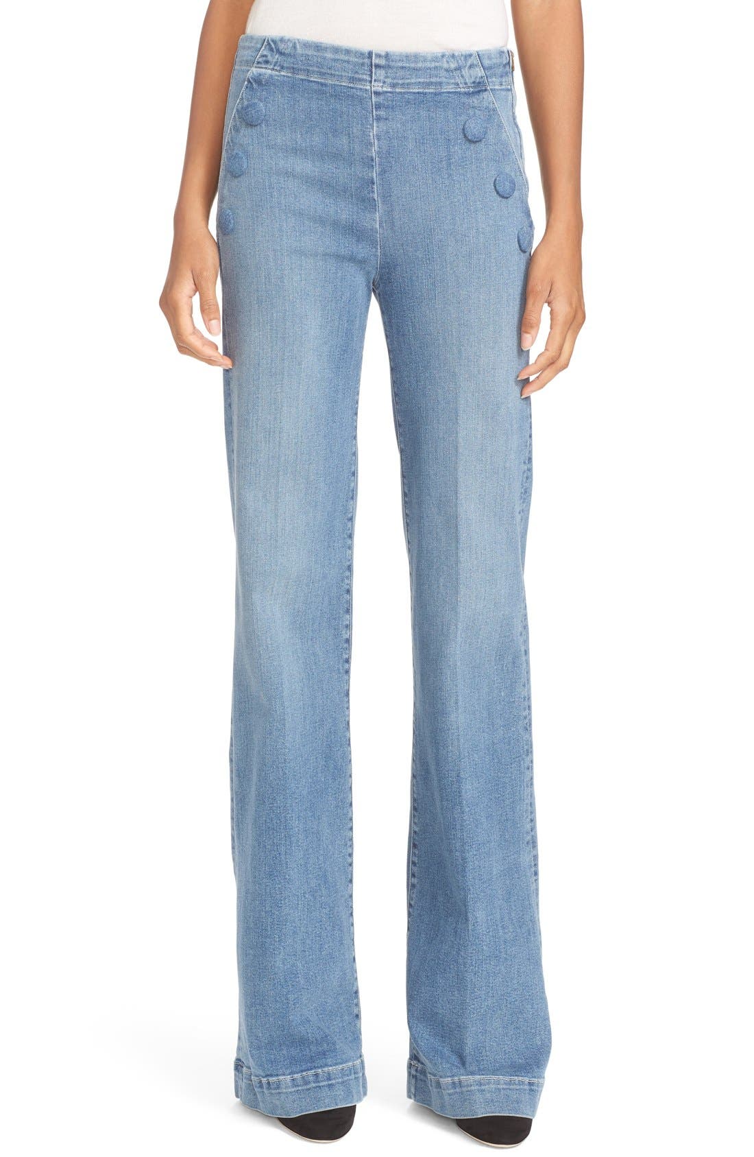 FRAME High Waist Flare Sailor Jeans (Walsh) Nordstrom