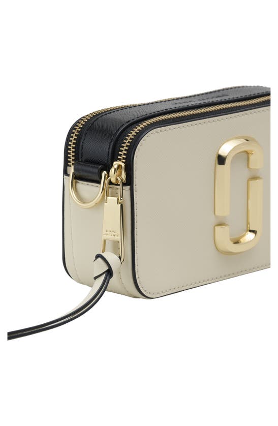 Shop Marc Jacobs The Snapshot Bag In Cloud White/ Multi