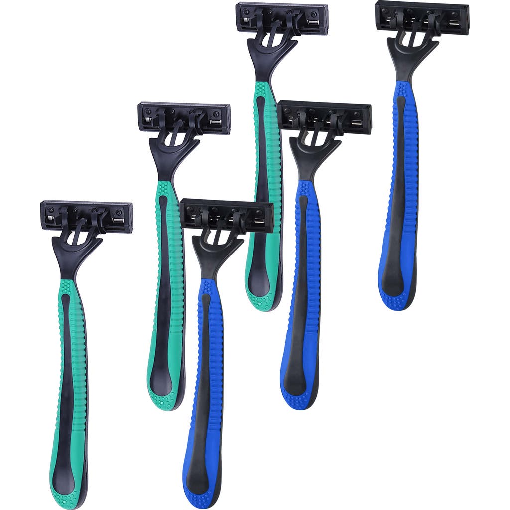 Pursonic Mario Lopez 36 Disposable Razors Bundle In Blue And Green
