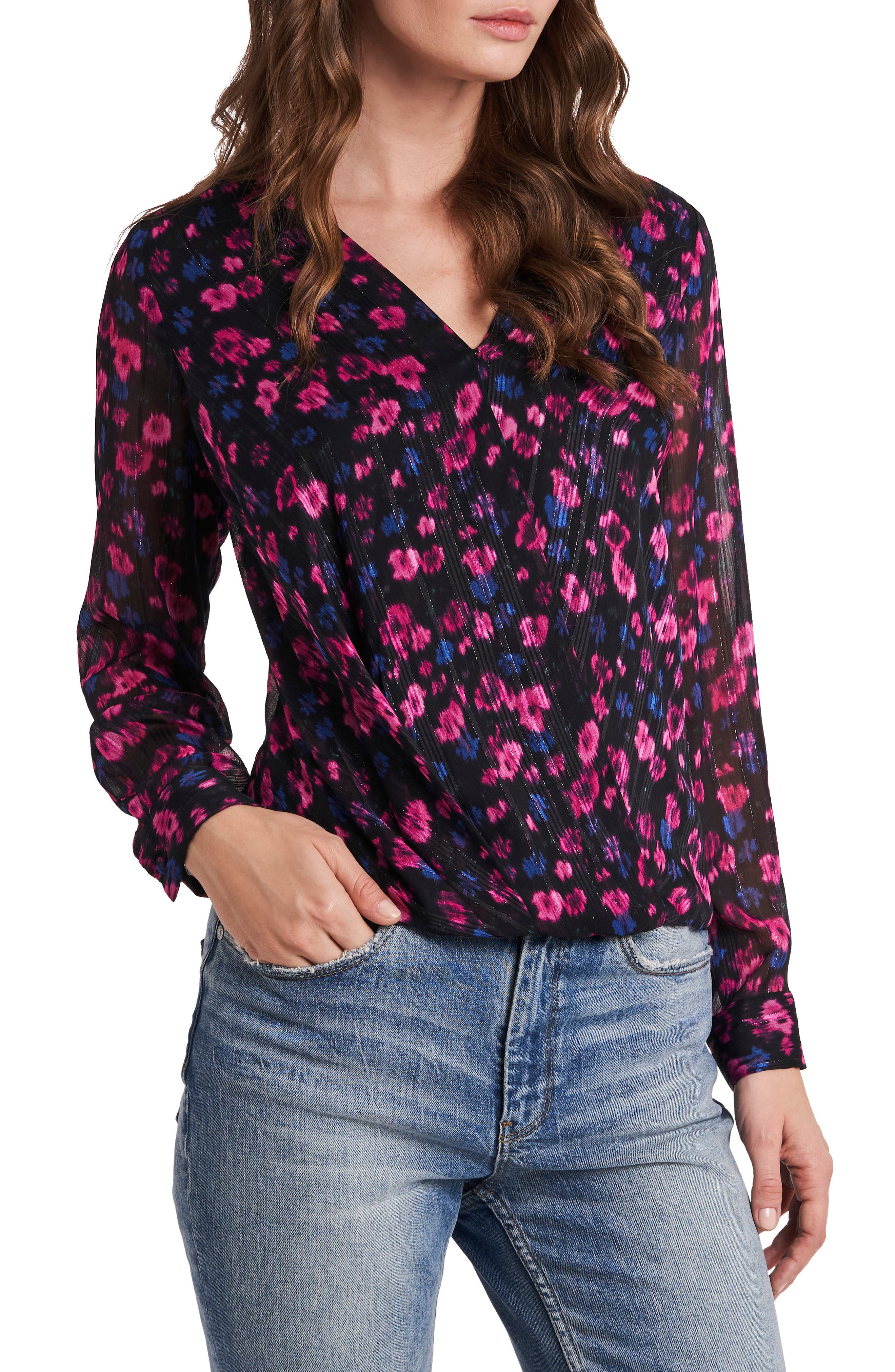 vince camuto floral print top