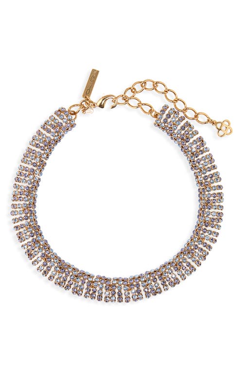 Oscar de la Renta Disco Crystal Choker Necklace in Amethyst Multi at Nordstrom