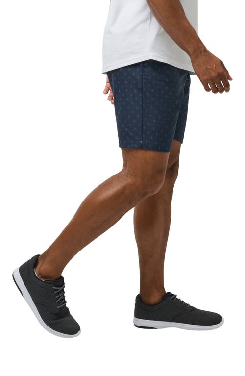 Shop Travismathew Tamlin Stretch Flat Front Shorts In Total Eclipse