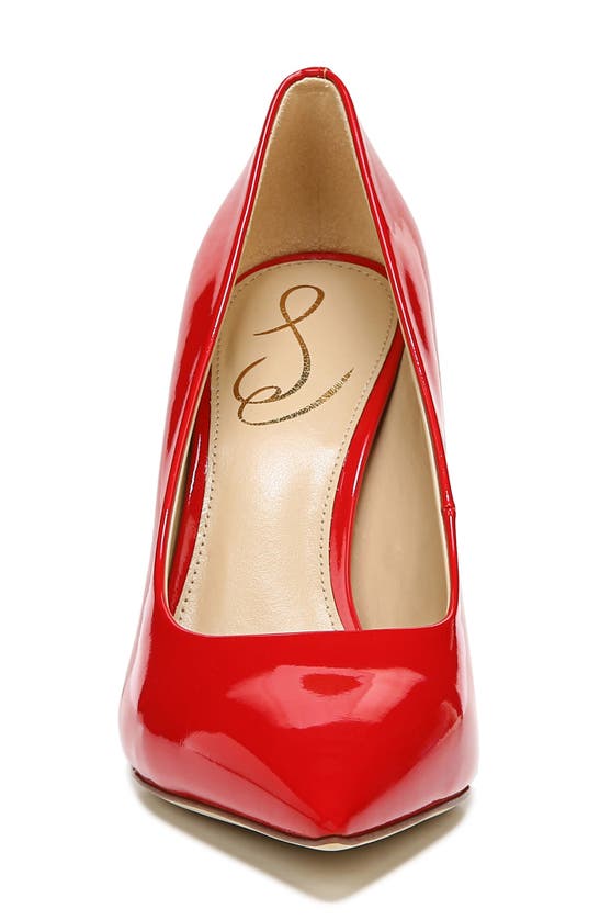 Sam Edelman Women's Antonia Pointed Toe High Heel Pumps In Red