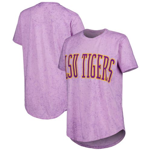 Women's Pressbox Purple LSU Tigers Southlawn Sun-Washed T-Shirt