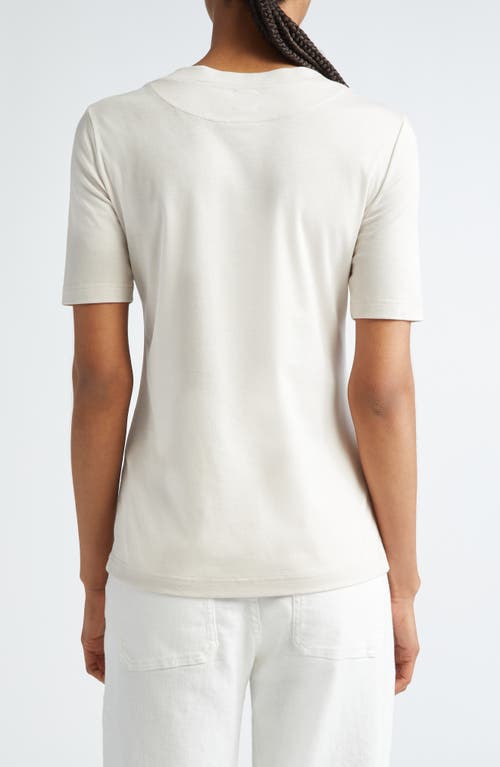 Eleventy Layered Crewneck T-shirt In Sand