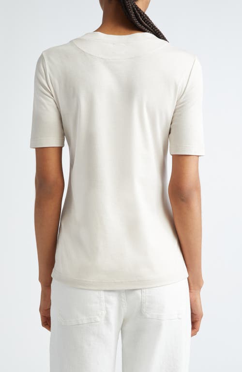 Shop Eleventy Layered Crewneck T-shirt In Sand