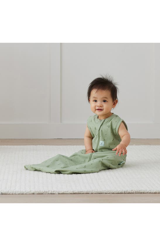 Ergopouch 0.2 Tog Organic Cotton Wearable Blanket In Green