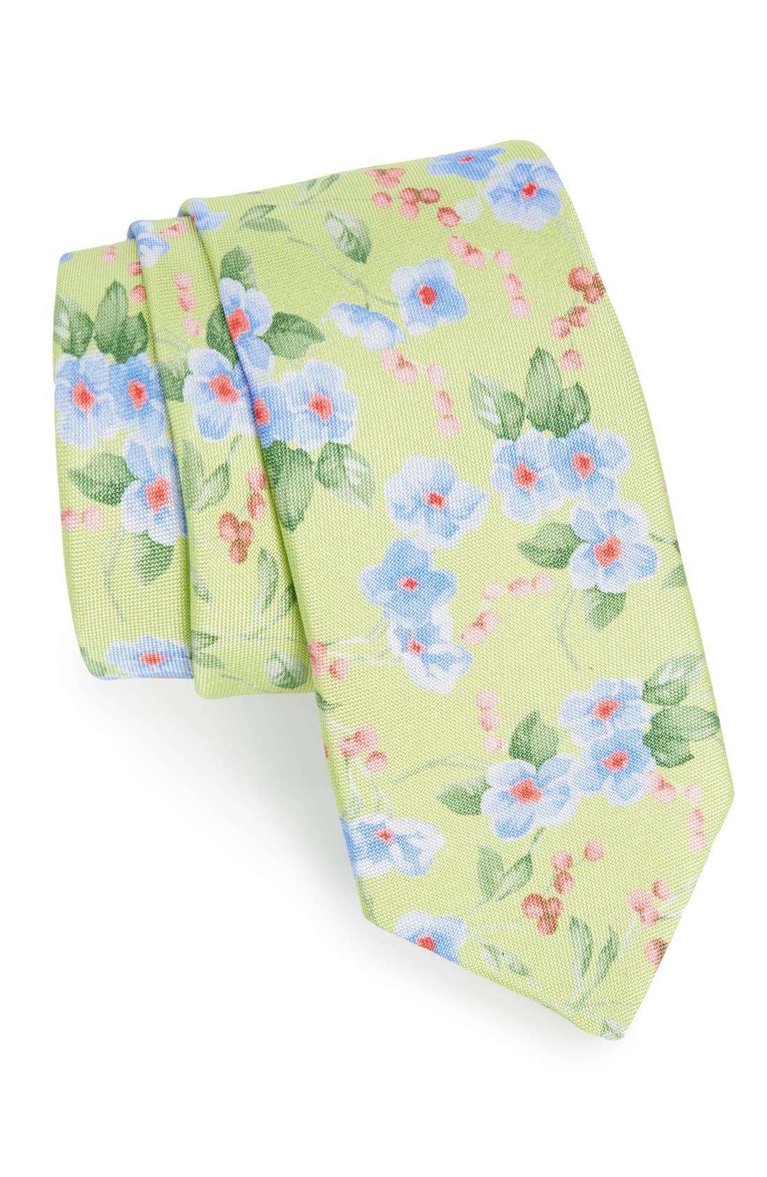 Ted Baker London Floral Print Silk Tie Nordstrom