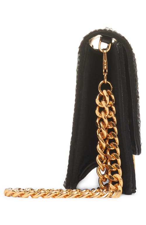 Tom Ford Wallis Squared Sequin Clutch In 1n001 Black