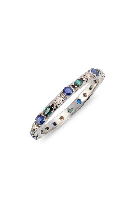 Blue Sapphire Valentino Ring