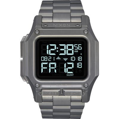 Nixon Regulus Digital Bracelet Watch, 4m