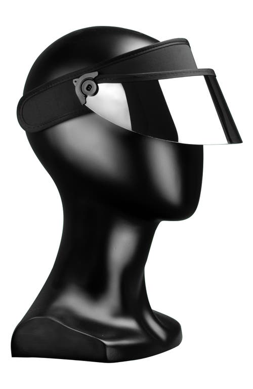Bluestone Sunshields Shorty Lux Visor In Black/chrome