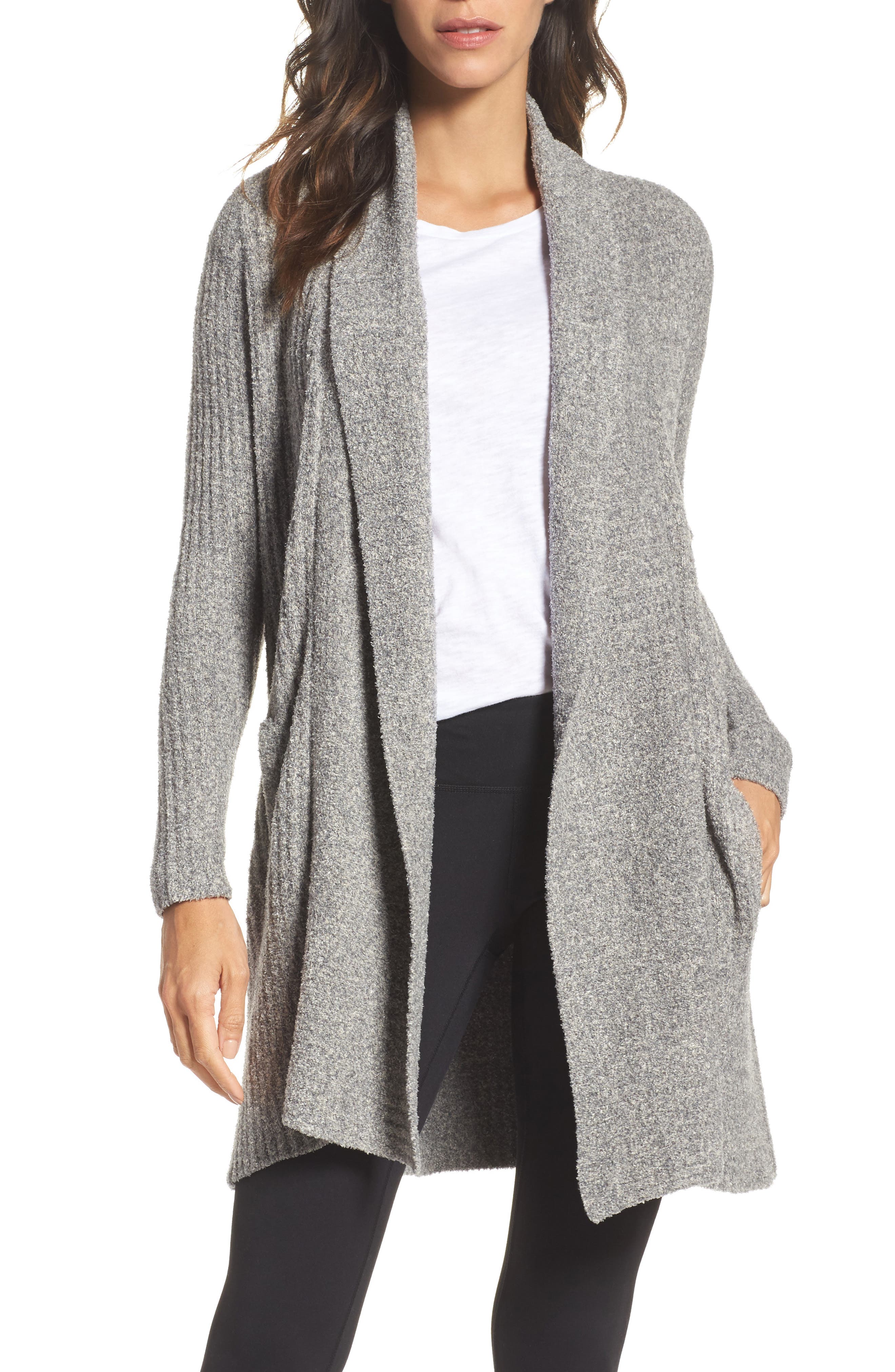 Barefoot Dreams Montecito Cardigan, Grey