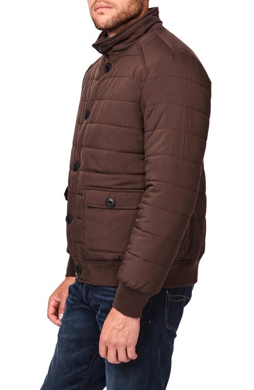 Shop Bernardo Intercept Water Resistant Puffer Jacket In Chocolate