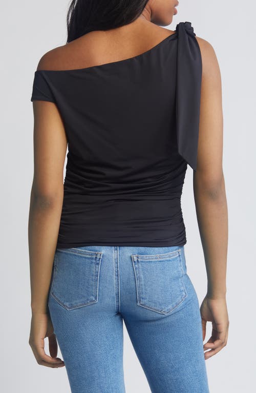 Shop Wayf Say Less Asymmetric Top In Black