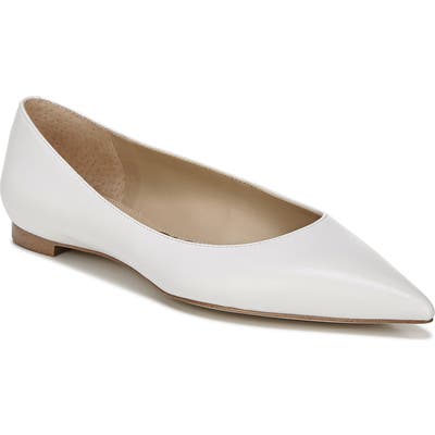 Sam Edelman Stacey Pointed Toe Flat- White