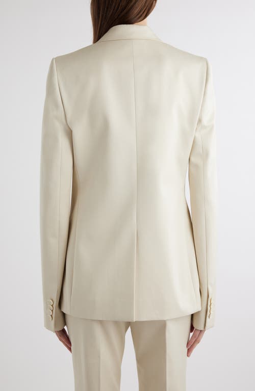 Givenchy Classic Cotton Blazer In Eggshell