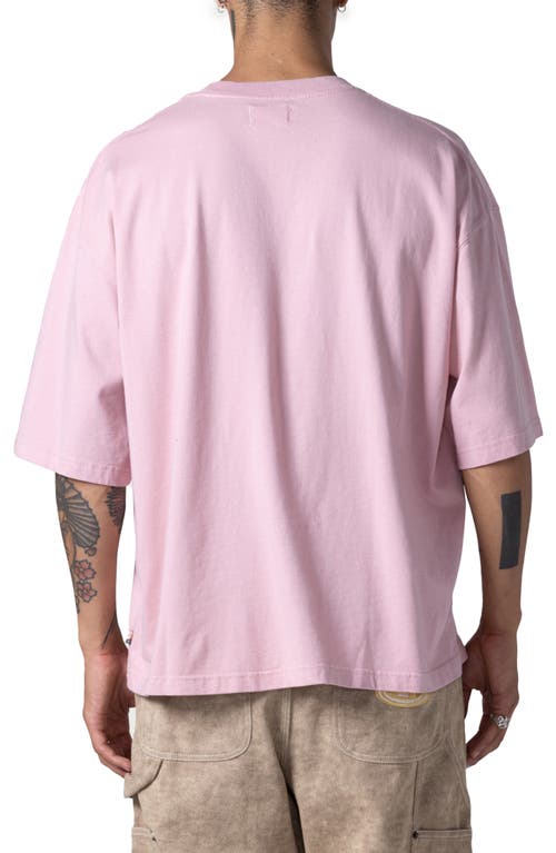 Shop Honor The Gift Crest Logo Embroidered Box T-shirt In Pink