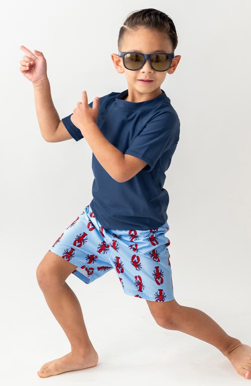 Ruggedbutts Kids' My Little Lobster Print Swim Trunks In My Little Lobster