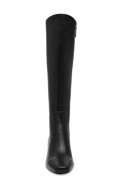 Shop Anne Klein Perfection Knee High Boot In Black Leather