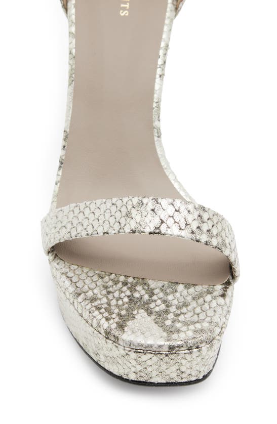 ALLSAINTS ALLSAINTS ZIGGY SNAKESKIN EMBOSSED PLATFORM SANDAL