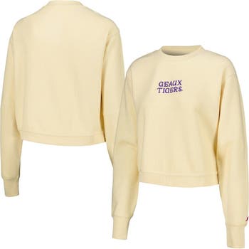 Women's League Collegiate Wear Cream Tennessee Volunteers Classic Campus  Corded Timber Sweatshirt