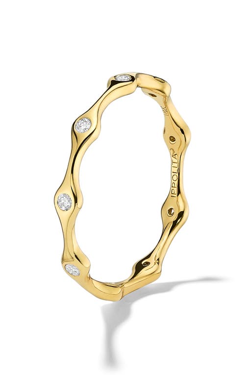 Ippolita Starlight Diamond Station Band Ring in Gold at Nordstrom, Size 7