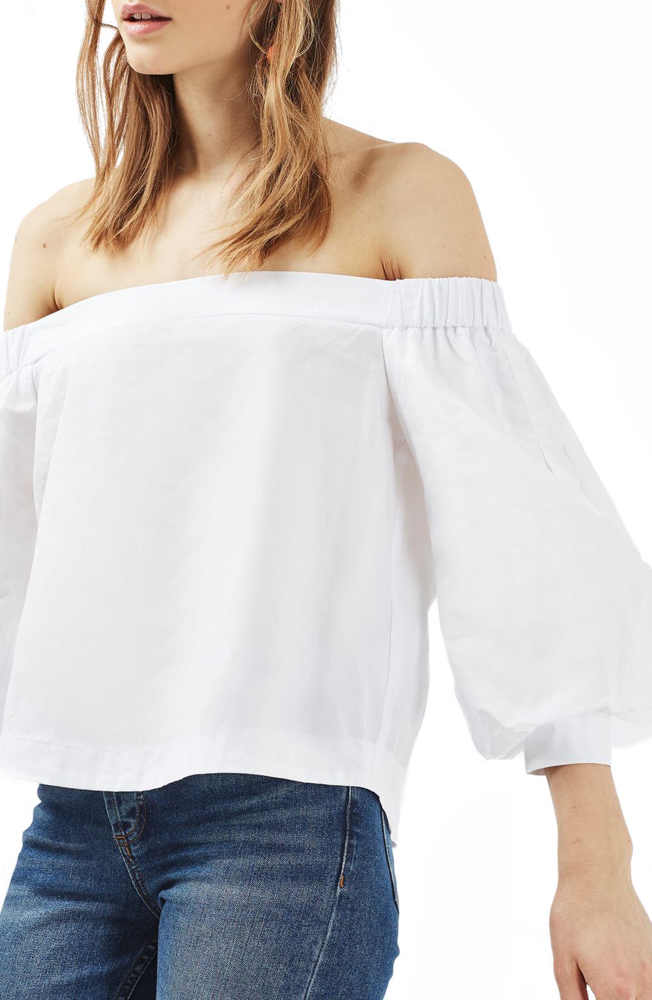 Puff Sleeve Off the Shoulder Top Nordstrom