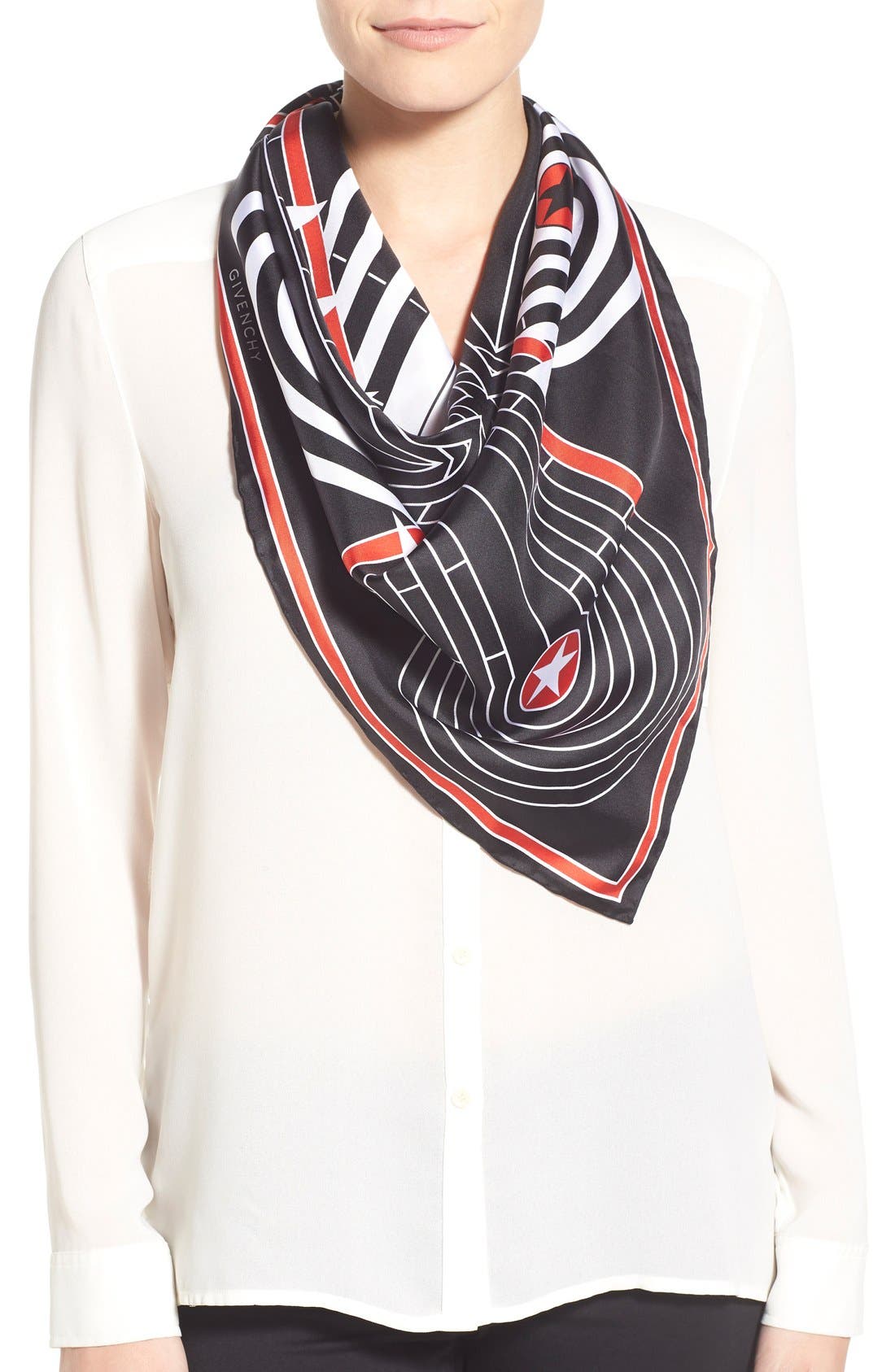 Givenchy 'Flipper' Print Silk Scarf Nordstrom