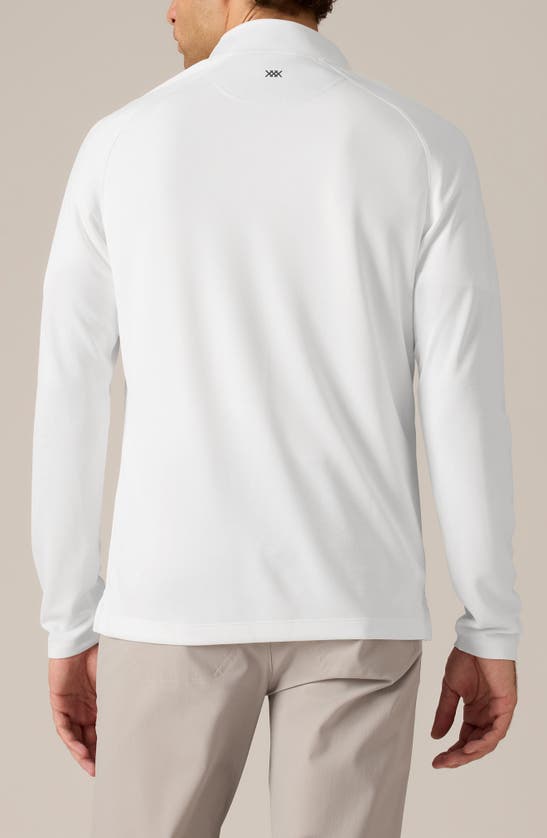 Shop Rhone Clubhouse Performance Quarter Snap Top In Bright White