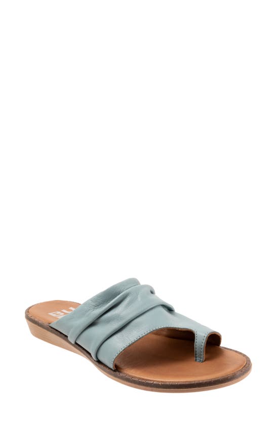 Bueno Dani Toe Loop Sandal In Blue | ModeSens