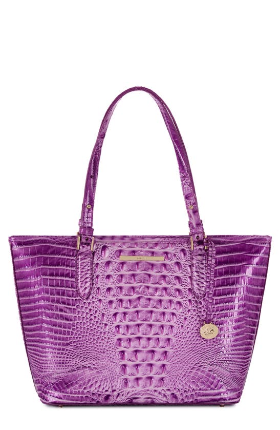 Shop Brahmin 'medium Asher' Leather Tote In Lilac Essence