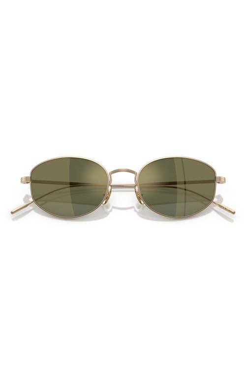 Oliver Peoples 51mm Oval Sunglasses In Gold
