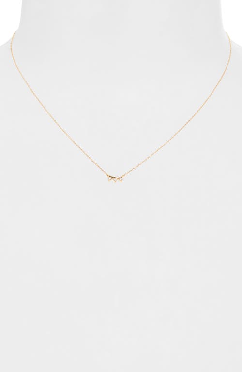 Shop Bony Levy Icon Diamond Bar Pendant Necklace In 18k Yellow Gold