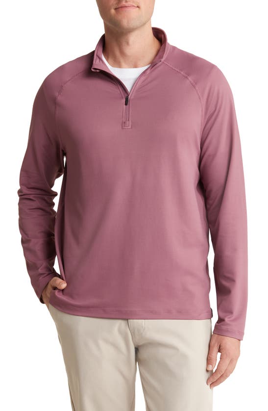 Shop Rhone Session Quarter Zip Pullover In Tulipwood