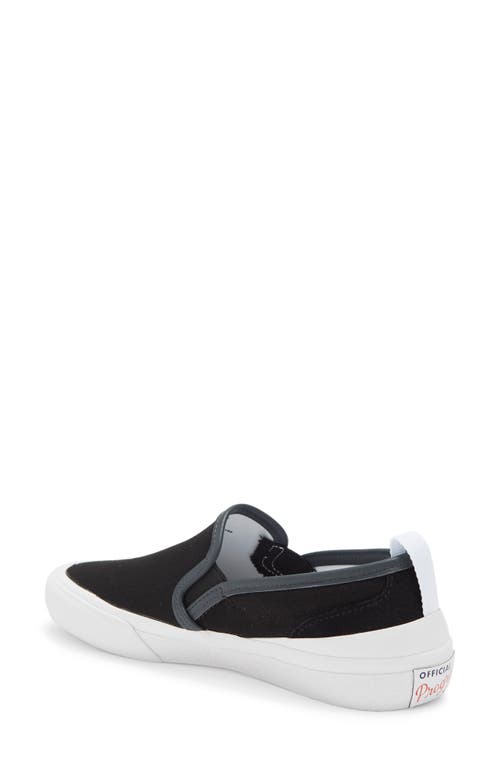 Official Program Canvas Slip-on Sneaker In Black/white