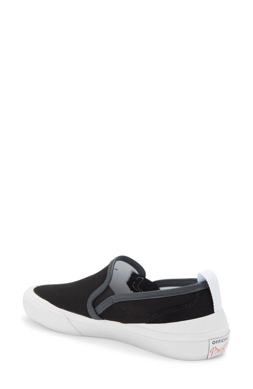 Shop Official Program Canvas Slip-on Sneaker In Black/white