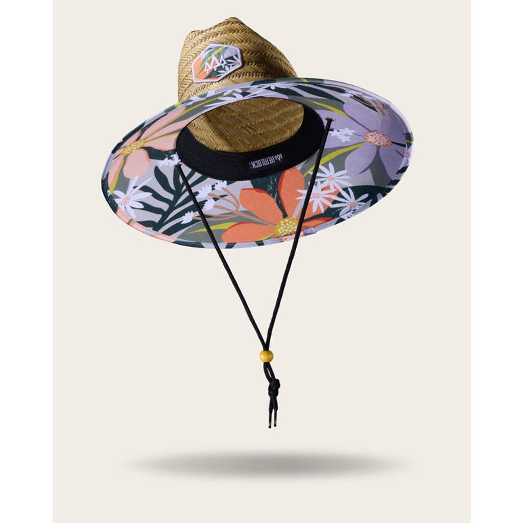 Hemlock Barbados Straw Lifeguard Hat In Floral